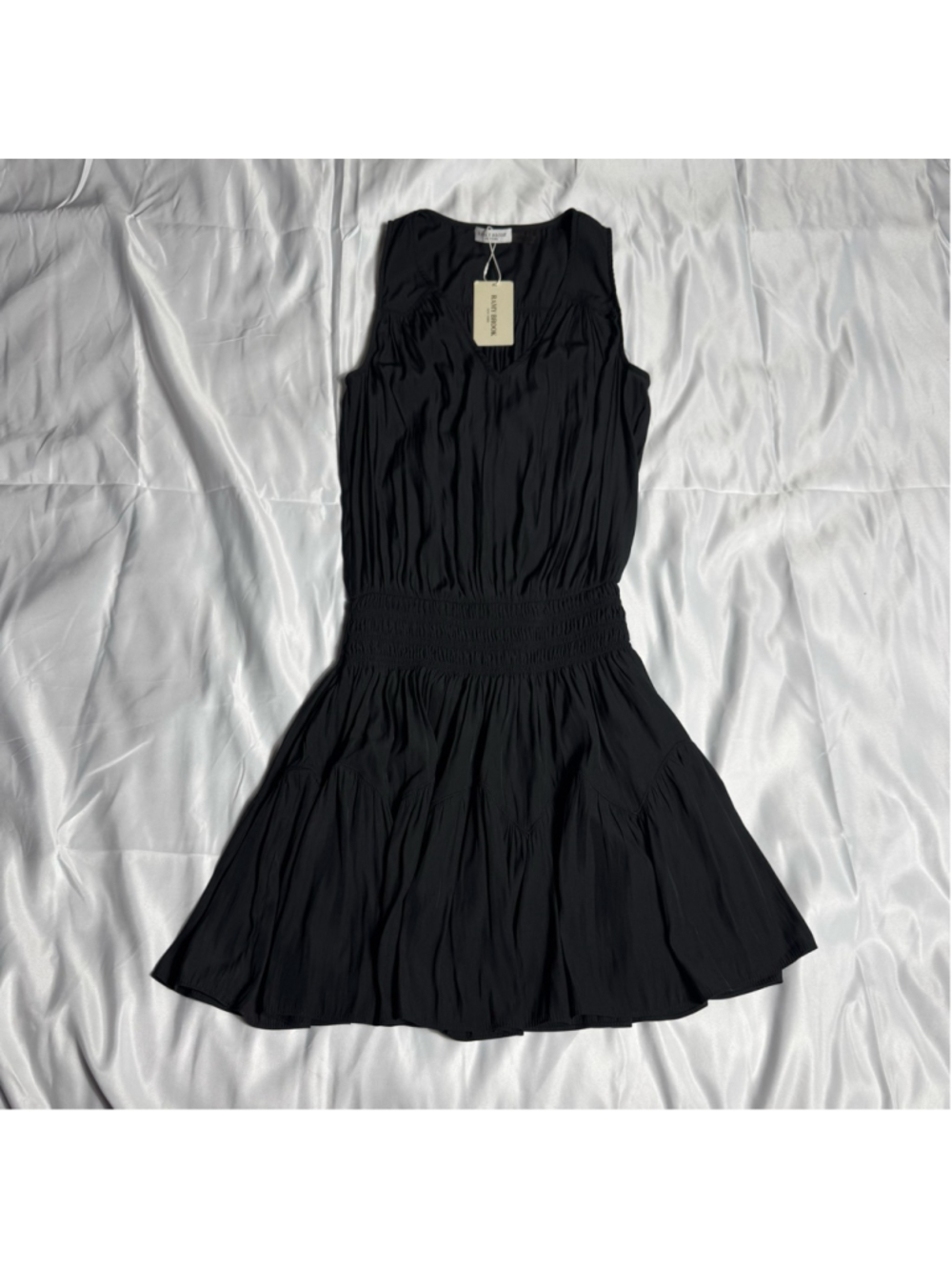 Women's Ramy Brook Tech Perry Mini Dress in Black Size S